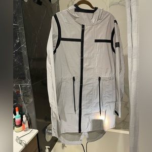 MENS CK CALVIN KLEIN 3M REFLECTIVE FISHTAIL PARKA JACKET SAMPLE MENS SZ M